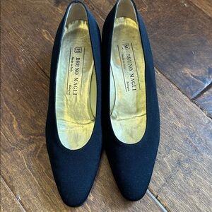 Bruno Magli Black Classic Mini Block Heels